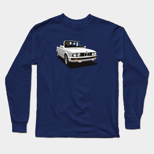 BMW E30 Convertible Long Sleeve T-Shirt by TheArchitectsGarage
